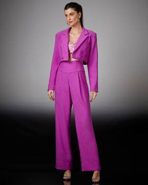 Blazer Cropped com Transpasse
