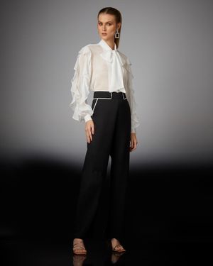 Calça Alfaiataria com Vivo Segunda Cor