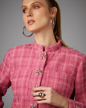 Blazer Cropped de Tweed