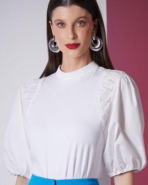 T-Shirt entremeios Recorte Prensado