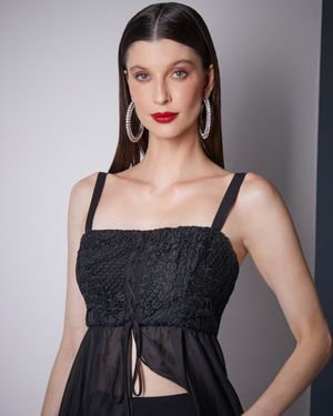 Conjunto Túnica Detalhe Guipir e Short