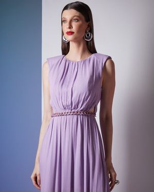 Vestido Longo Detalhe Elos
