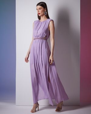 Vestido Longo Detalhe Elos