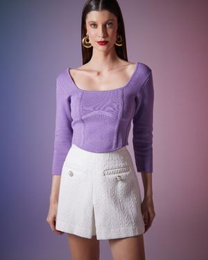 Short Saia com Aviamento Tressê