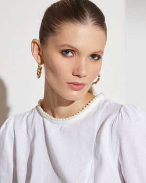 Blusa Detalhe Pérolas