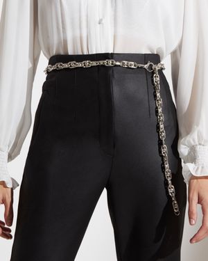 Calça Cintura Alta com Vinco