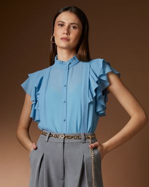 Camisa Detalhe Babados