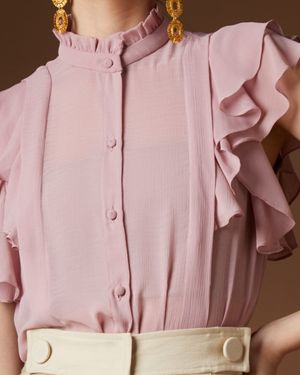 Camisa Detalhe Babados