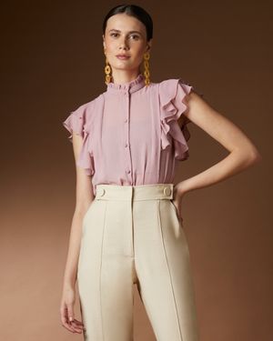Camisa Detalhe Babados