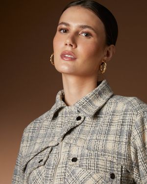 Jaqueta Tweed Alfaiataria