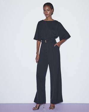 Conjunto Calça Pantalona e Blusa Manga Curta