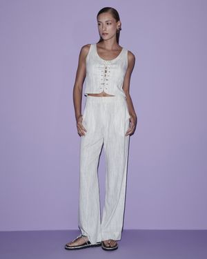 Conjunto Calça e Colete Amarração