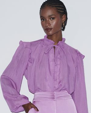 Blusa Manga Longa Puff Babados
