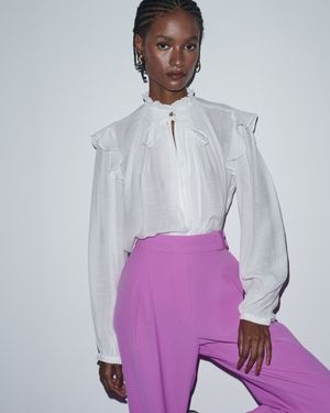 Blusa Manga Longa Puff Babados