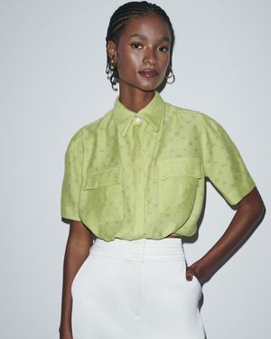 Camisa Cropped Bolso Cargo