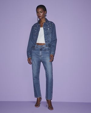 Jaqueta Jeans com Bordado