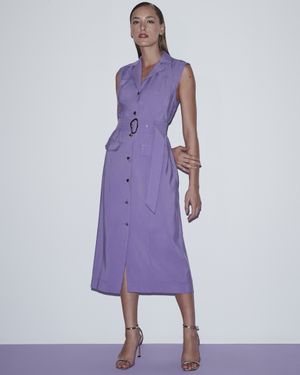 Vestido Midi Cinto Orgânico