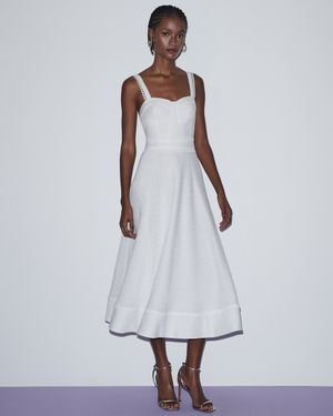 Vestido Midi Detalhe Aviamento