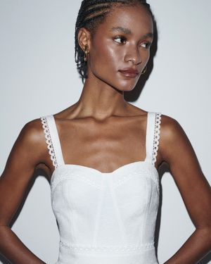 Vestido Midi Detalhe Aviamento