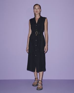 Vestido Midi Cinto Orgânico