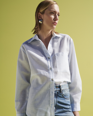 Camisa Manga Longa com Listras