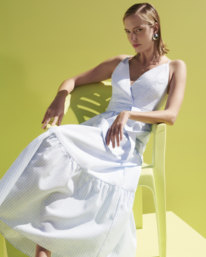 Vestido Longuete com Listras