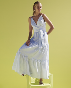 Vestido Longuete com Listras
