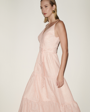 Vestido Longuete com Listras