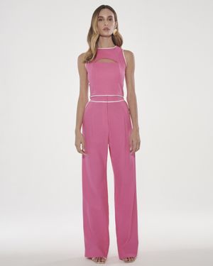 Conjunto Top e Calça Pantalona com Vivo