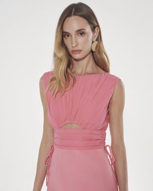 Vestido Midi Vazado
