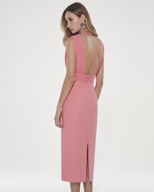 Vestido Midi Vazado