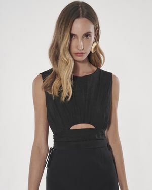 Vestido Midi Vazado