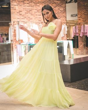Vestido Maxi Drapeado