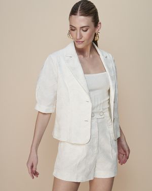 Conjunto Blazer Manga Curta e Short