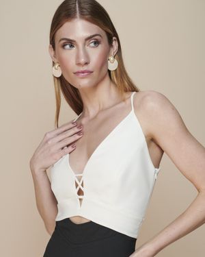 Vestido Midi Bicolor