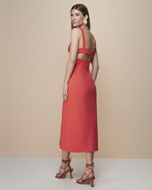 Vestido Midi Busto de Laise