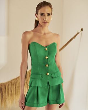 Conjunto Top sem Alças e Short