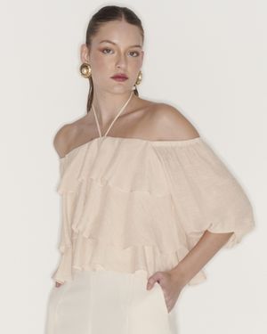 Blusa Frente Única Babados