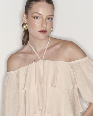 Blusa Frente Única Babados