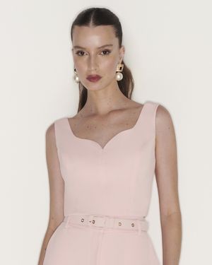 Top Cropped Decote Coração