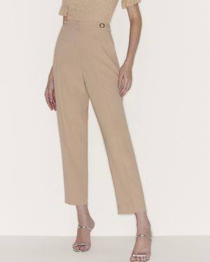 Calça Reta com Cós Martingale