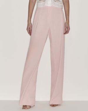 Calça Wide Leg com Pregas Rebatidas