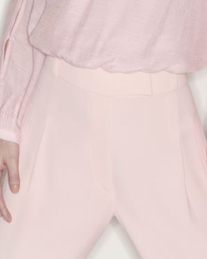 Calça Wide Leg com Pregas Rebatidas
