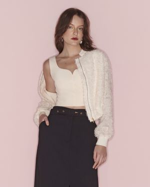 Casaqueto Manga Longa com Punho Tricot