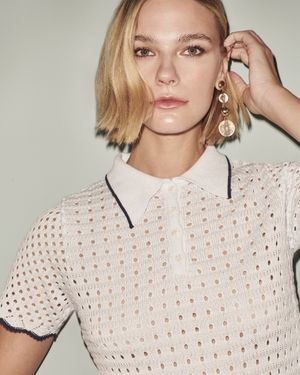 Blusa Gola Polo Ponto Telado Tricot