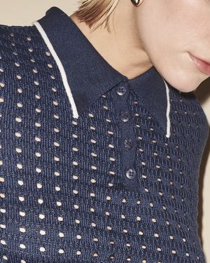 Blusa Gola Polo Ponto Telado Tricot