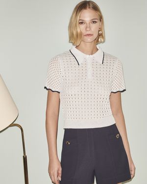 Blusa Gola Polo Ponto Telado Tricot