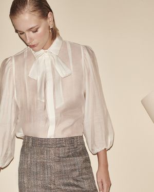 Camisa Manga Longa Gola Foulard