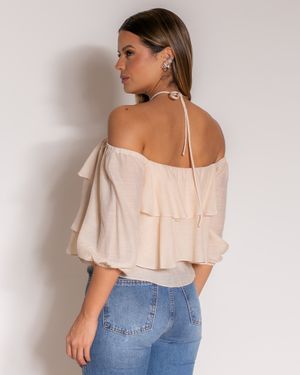 Blusa Frente Única Babados