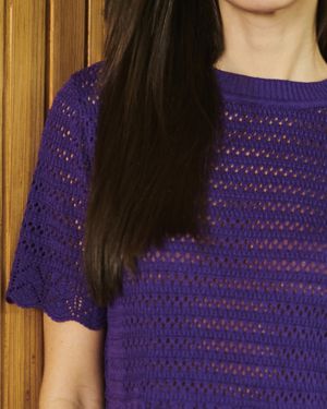 Conjunto Top Manga Curta e Saia Midi Tricot